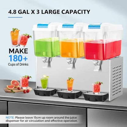 ROVSUN 14.4 Gal/54L Commercial Beverage Dispenser