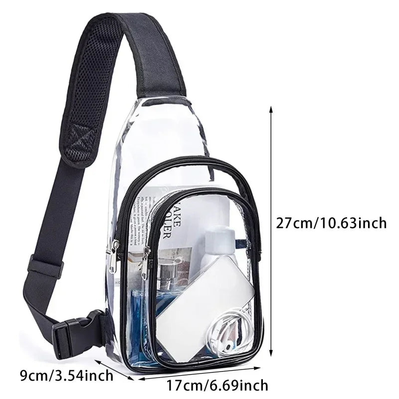 Clear Chest Waterproof Crossbody Travel Bag