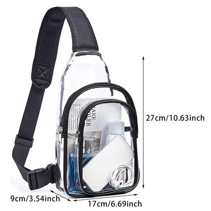 Clear Chest Waterproof Crossbody Travel Bag