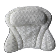 4D 6 Non-Slip Suction Cups Contouring Ergonomic Design Bathtub Neck Pillow