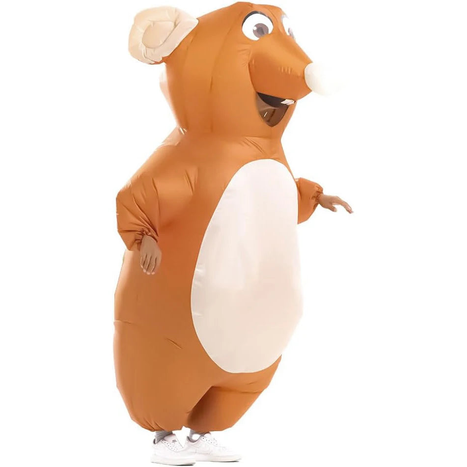 Adult Inflatable Mouse Costume Blow-Up Halloween Suit