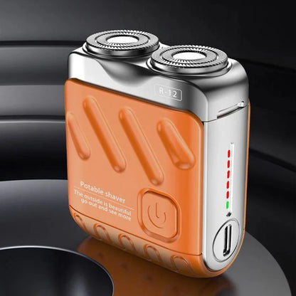 9000RPM Portable Mini Electric Shaver – Dual-Head Waterproof USB-C Travel Razor