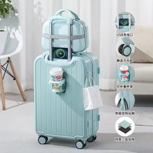 Small Cup Holder Trolley Suitcase