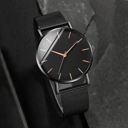 Ultra Thin Stainless Steel Mesh Belt Quartz Watch