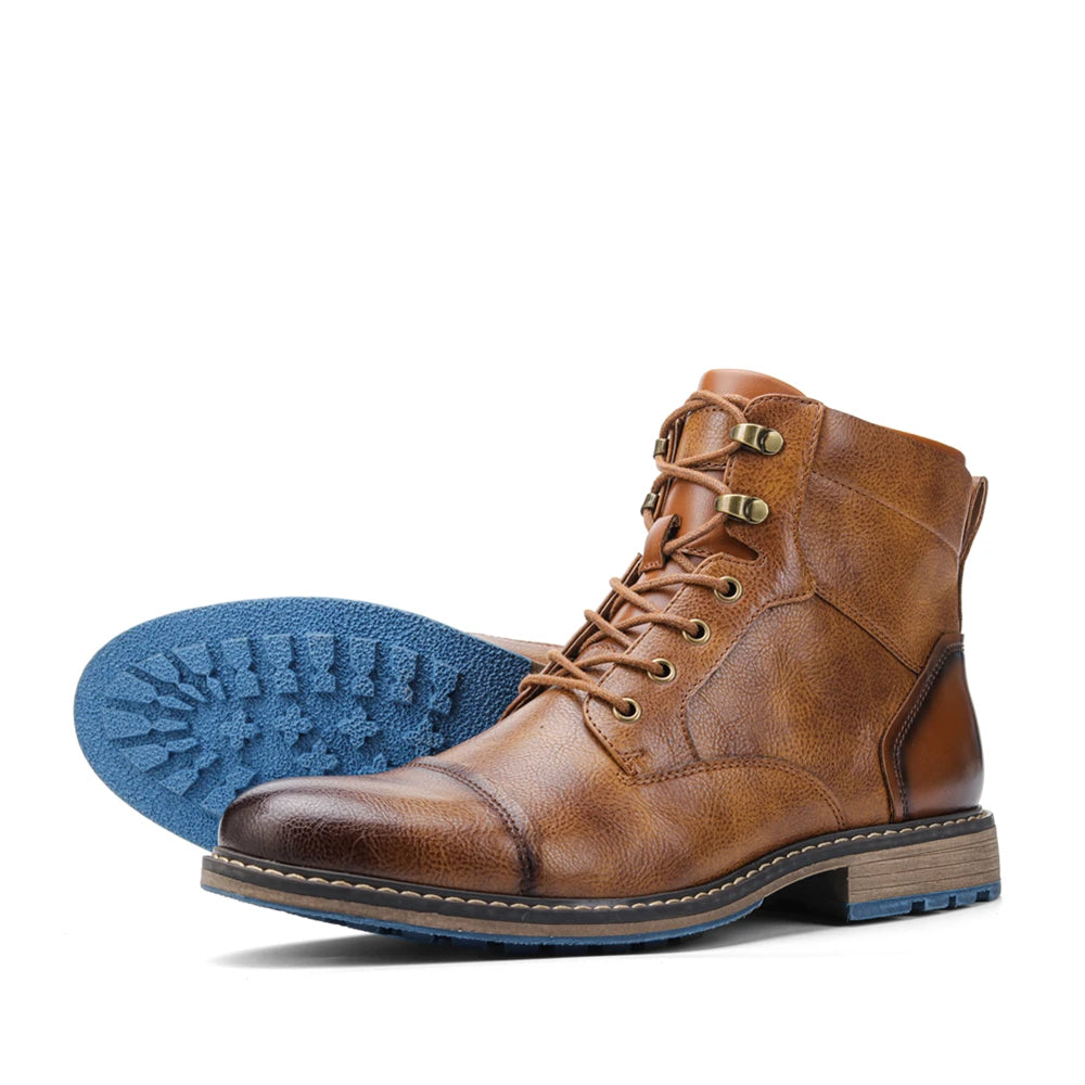 Men’s Retro Leather Ankle Chelsea Boots
