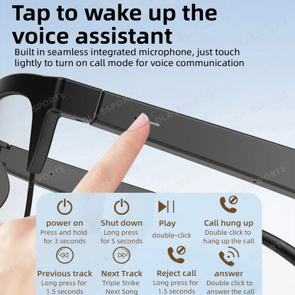Color-Changing Lens Smart Glasses with Voice Assistant