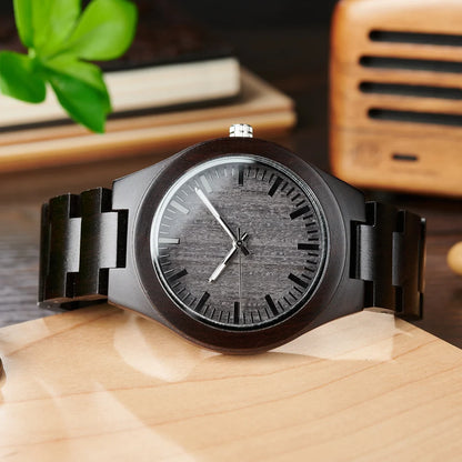 BOBO BIRD Natural Handcrafted Wooden Lightweight Quartz Wristwatch