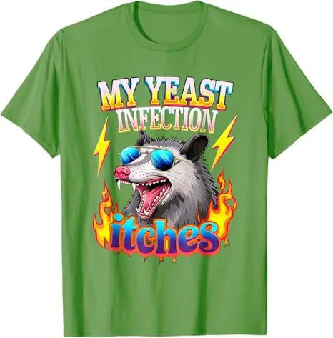My Yeast Infection Looks Like Cottage Cheese Inappropriate Humor Graphic T-Shirt