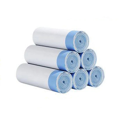 Thick Tear-Off Drawstring Trash Can Liners