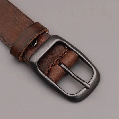 Genuine Leather Automatic Buckle Belt