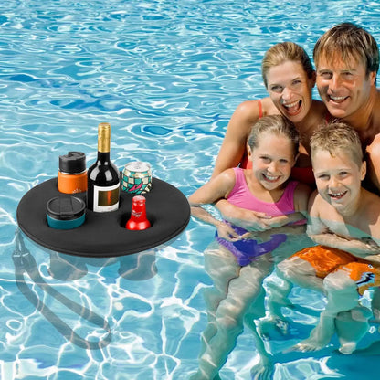Floating 5-Hole Drink Holder & Ice Tray for Pool & Hot Tub