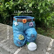 Jeans Pants Shape Flower Pot