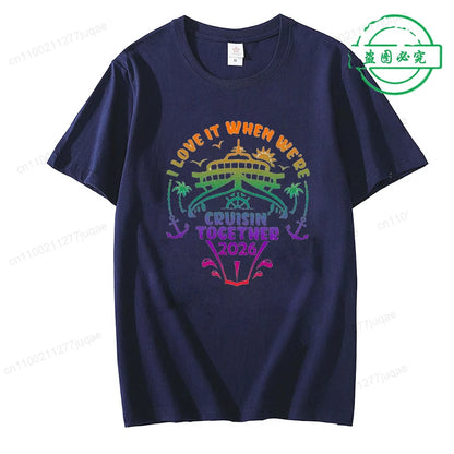 Unisex Cruise Squad 2026 Matching Cotton T-Shirt – Family Vacation & Sailing Tee