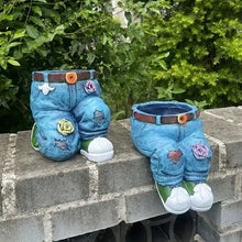 Jeans Pants Shape Flower Pot