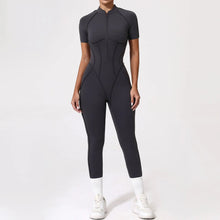Jumpsuit with 3D Half Zip Sleeveless