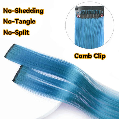 HAIRSTAR 22-Inch Synthetic Colored Clip-In Hair Extension