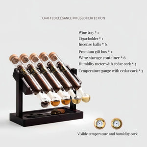 Five tube cigar Sealed Glass Tube Cigar Moisturizing Box