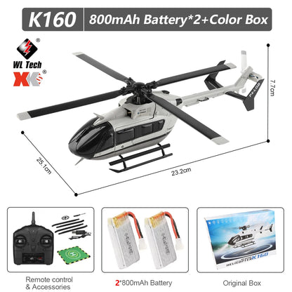 WLtoys K160 4CH RC Helicopter EC-145 6-Axis Gyro Brushless Fixed Altitude Helicopter