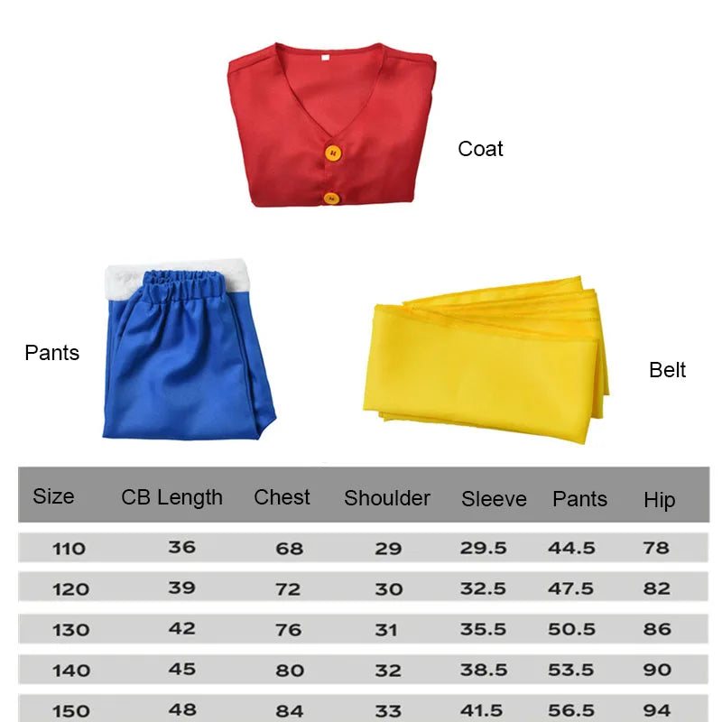 Anime Monkey D. Luffy Cosplay Costume Set