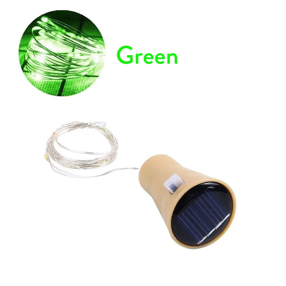 Solar Wine Bottle Led String Fairy Lights