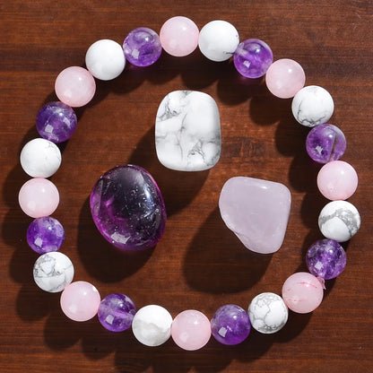 Aura Balancing 8mm Natural Stone Sleep Bracelet