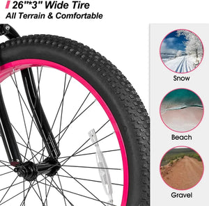 Fat Tire Beach Cruiser Bike