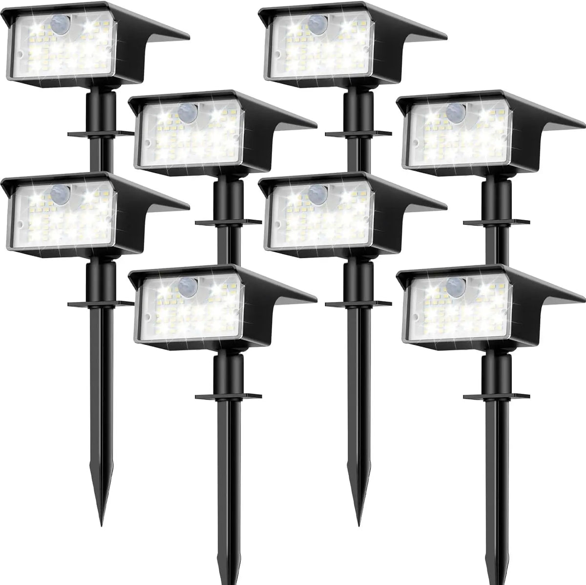 62 LED Outdoor Solar Spot Lights - Motion Sensor Landscape Waterproof Spotlights