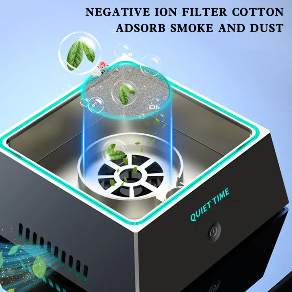 Smart Air Purifier Ashtray with Atmosphere Light and Odor Filter