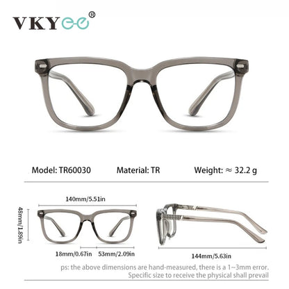 VICKY Retro Geometric Square Design Anti-blue Light Reading Glasses