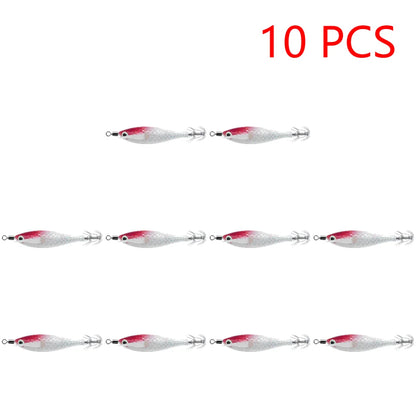 Luminous 80mm Squid Jig Hook Fishing Lures (Artificial Hard Bait)