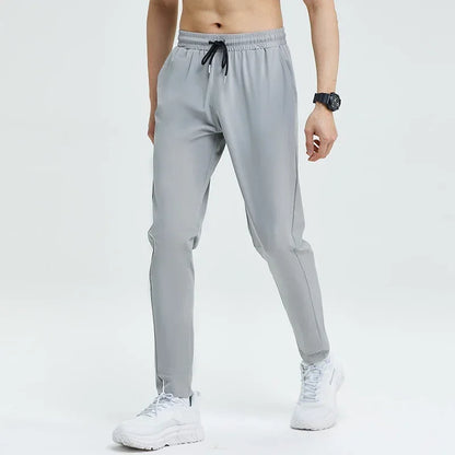 Men’s Ice Silk Quick-Dry Slim Fit Joggers for Running & Gym