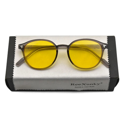 Vintage Round Blue Light Blocking & Night Vision Gaming Glasses