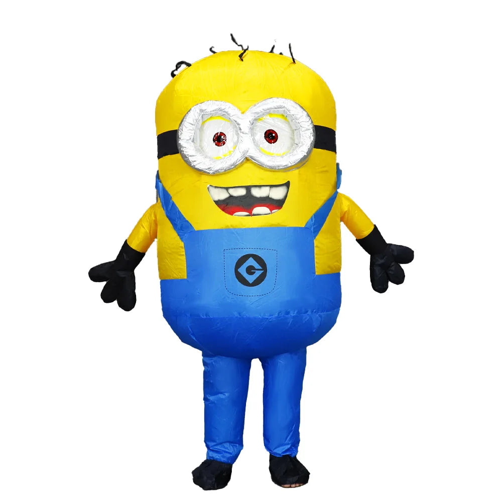 Cartoon Inflatable Overalls Robot Costume – Adult Inflatable Mascot Outfit for Halloween & Parties
