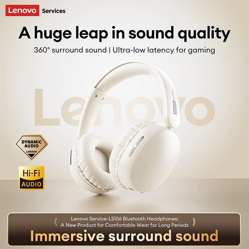 Lenovo LS106 Over-ear Wireless Headphones