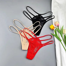 3 Pcs Lace Thin Strap Thongs