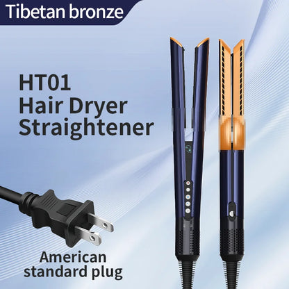 HT01 2-in-1 Hair Dryer & Straightener Brush