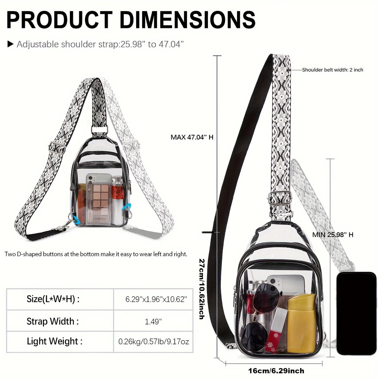 Clear Crossbody Bag