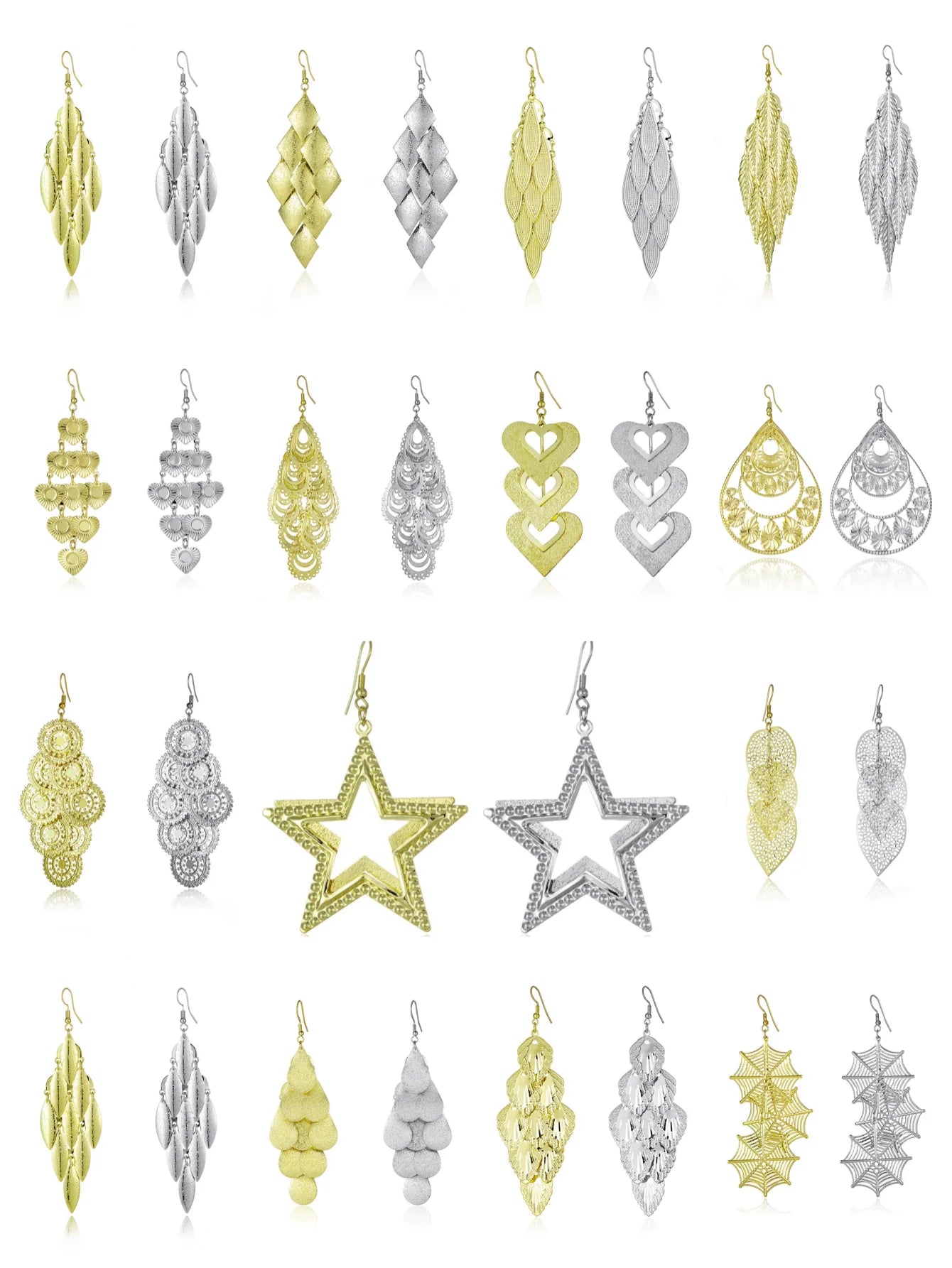 Floating Long Hook Earrings