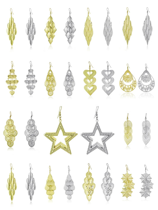 Floating Long Hook Earrings