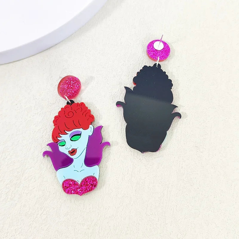 KUGUYS Glitter Holiday Dangle Earrings