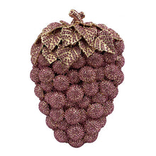 Grape Crystal Purple Designer Handbags