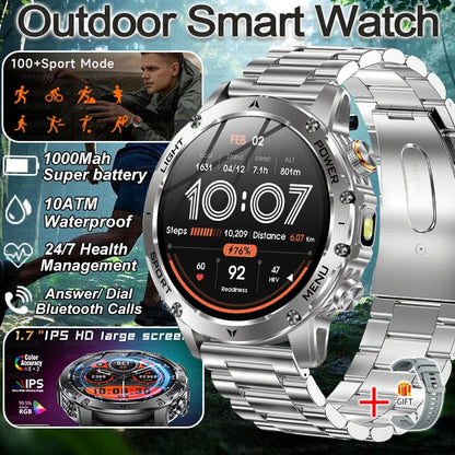 Military Smart Watch 1000Mah Battery