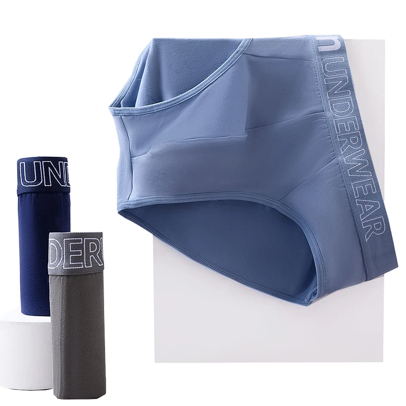 Men's Letter Print Elastic Briefs