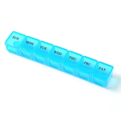 Weekly 7-Day Portable Travel Pill Organizer