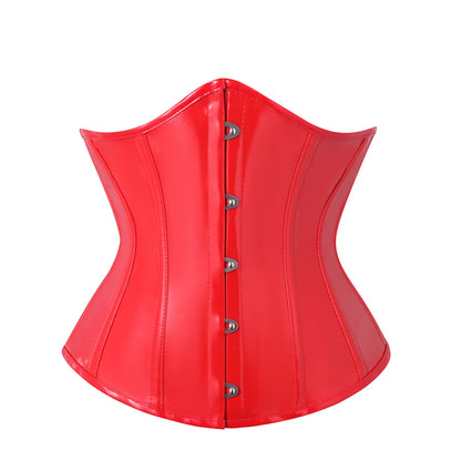 Black Vinyl Corset Top