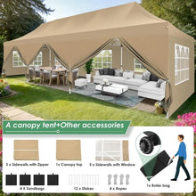 10x30 Pop Up Canopy with 8 Sidewalls