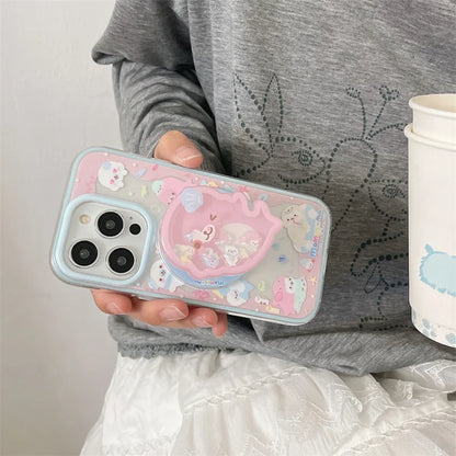 Cute Dolphin Magnetic Phone Case with Stand