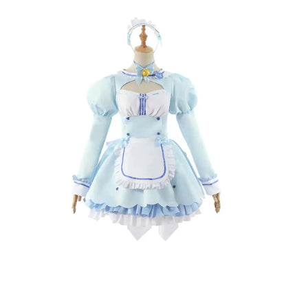 Nekopara Chocola & Vanilla Cat Girl Maid Lolita Cosplay Costume