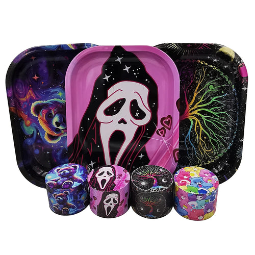 Herb Grinder With Rolling Tray