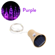 Solar Wine Bottle Led String Fairy Lights